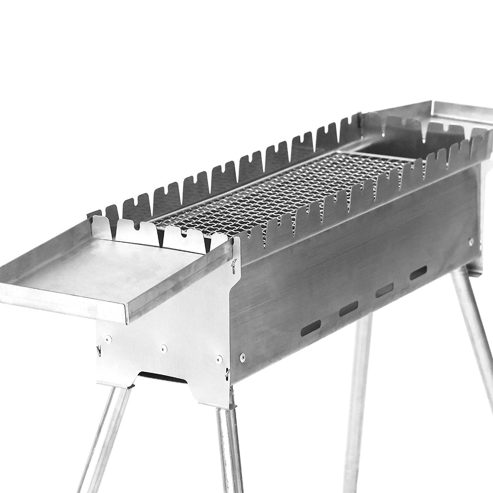 Rechteckiger normaler Barbecue-Grill aus Edelstahl