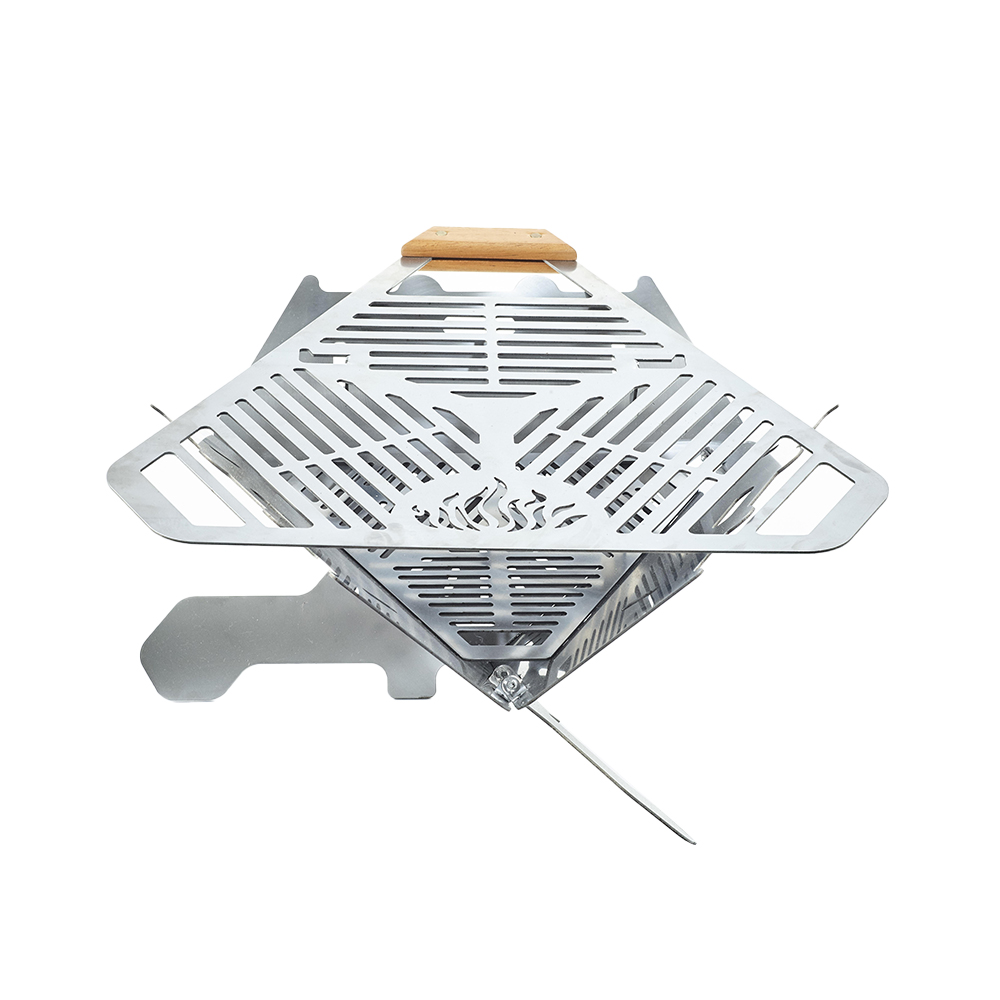 Tragbarer klappbarer Grill für den Außenbereich
